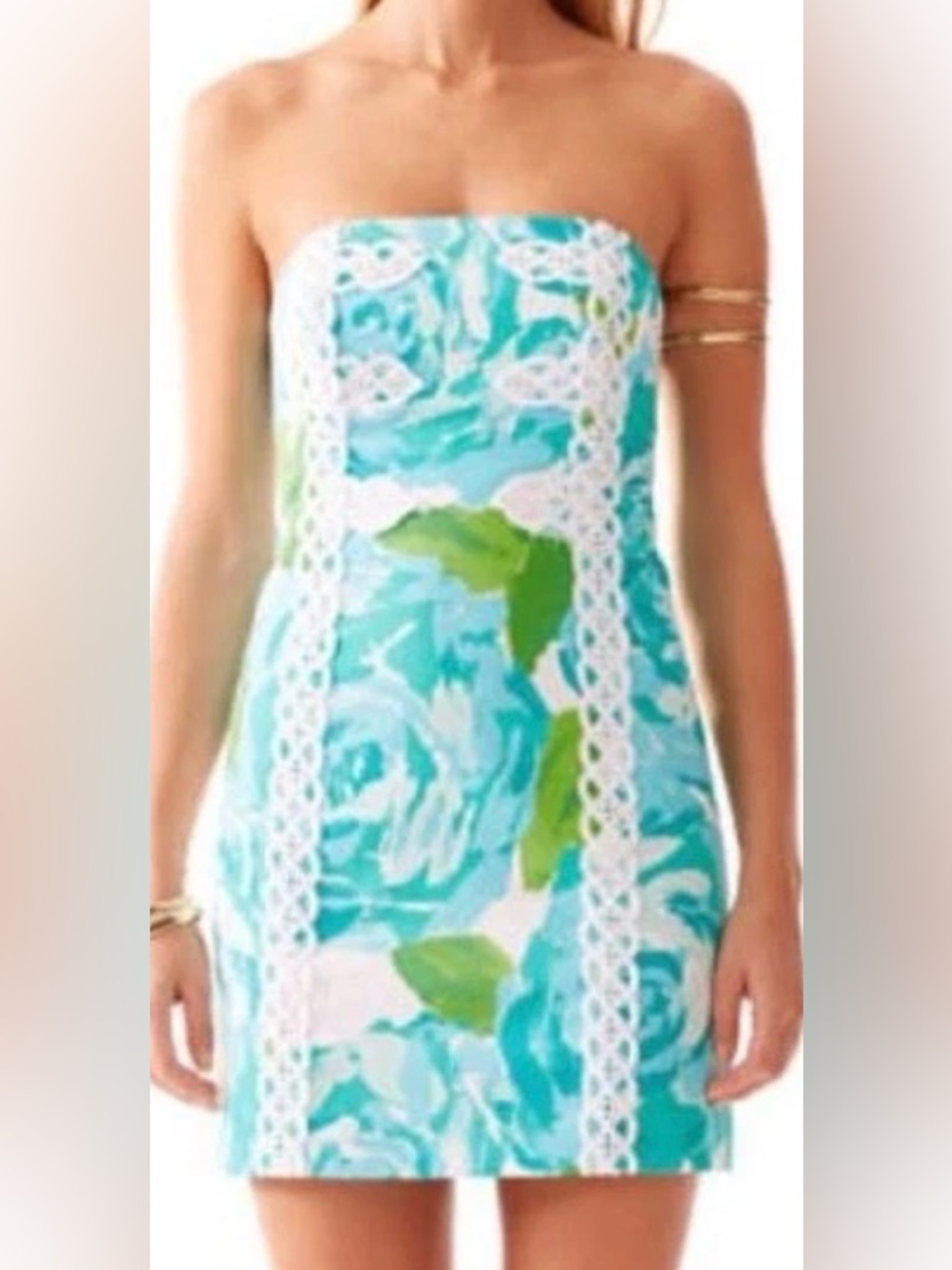 Lilly Pulitzer Blue First Impression Dress 8 EUC runs small